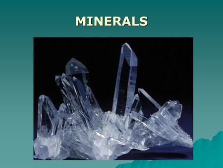 MINERALS.