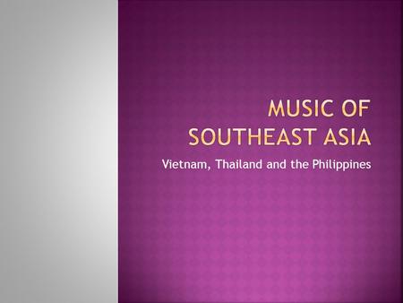 Music of Southeast Asia