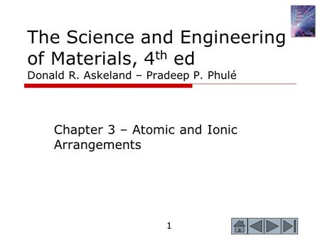 Chapter 3 – Atomic and Ionic Arrangements