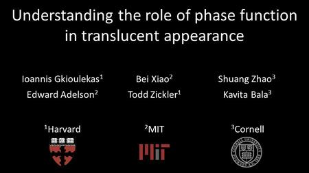 Understanding the role of phase function in translucent appearance