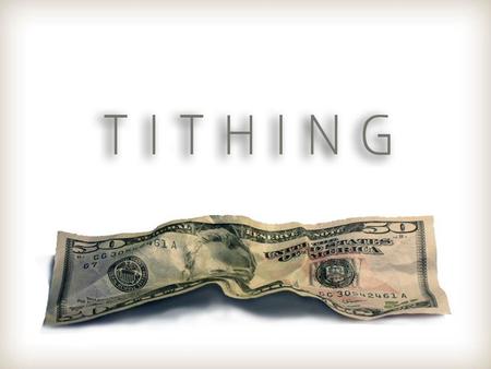 Malachi 3:10 “Bring all the tithes into the storehouse, That there may be food in My house, And try Me now in this,” Says the LORD of hosts, “If I will.