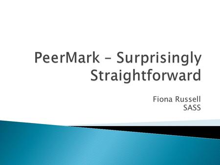 Fiona Russell SASS. Diploma in Housing Studies  Blended learning  Full-time and Part-time students  Postgraduate but includes non-graduates  Assignment.