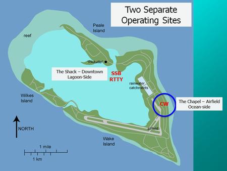 Chapel CW Site Runway Wake Terminal Pacific Ocean.