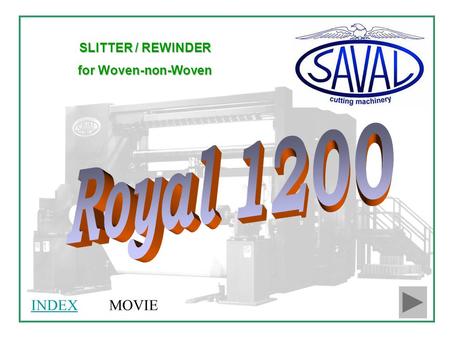 SLITTER / REWINDER for Woven-non-Woven MOVIEINDEX.