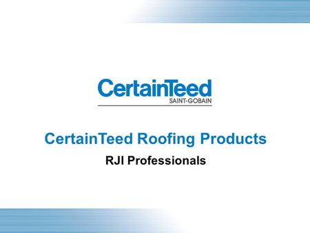 CertainTeed Roofing Products