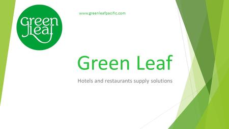 Hotels and restaurants supply solutions