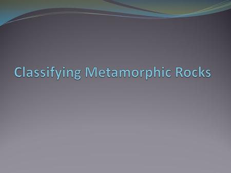 Metamorphic Rocks These are rocks that have changed (meta) their form (morphic). Under the influence of heat, pressure and fluids, pre- existing rocks.