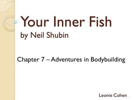 Your Inner Fish by Neil Shubin