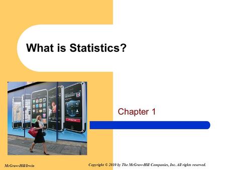 What is Statistics? Chapter 1.