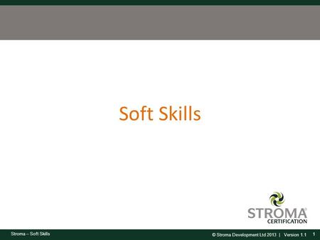 Soft Skills.