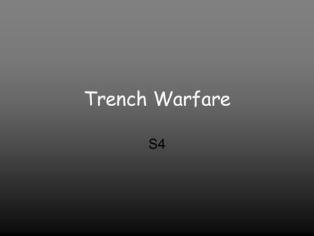 Trench Warfare S4. Battle of Ypres 1914-1917 German advance through Belgium in 1914 was halted at Ypres in Flanders. The territory became known as The.