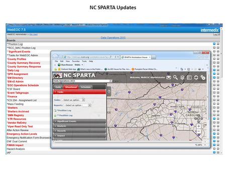 NC SPARTA Updates.