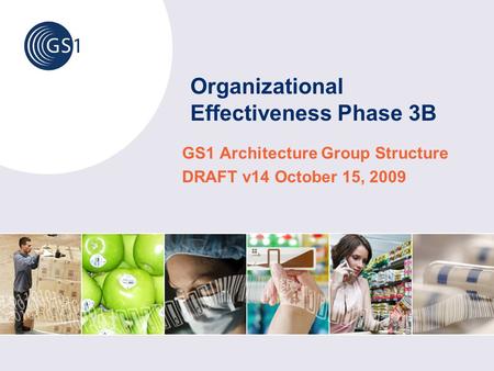 Organizational Effectiveness Phase 3B GS1 Architecture Group Structure DRAFT v14 October 15, 2009.