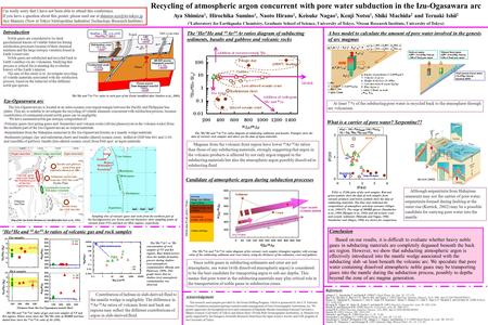 Conclusion Based on our results, it is difficult to evaluate whether heavy noble gases in subducting materials are completely degassed beneath the back.