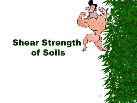 Shear Strength of Soils