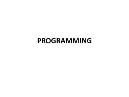 PROGRAMMING. Each PLC manufacturer offers a different set of instructions within its PLC family. Many of these instruction sets are not applicable to.