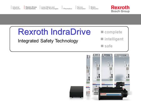 Rexroth IndraDrive Integrated Safety Technology