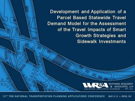 ISTEA is Now 20 Years Old and We are Still Searching for the Land Use-Transportation Connection. Actually, Analysis of that Connection Has Been Sought.