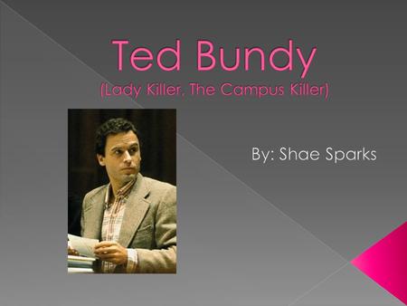 Ted Bundy (Lady Killer, The Campus Killer)