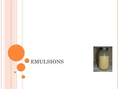 EMULSIONS.