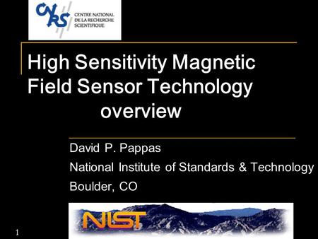 High Sensitivity Magnetic Field Sensor Technology overview