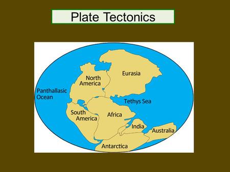 Plate Tectonics.