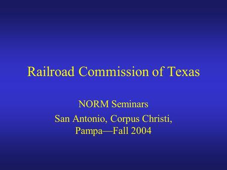 Railroad Commission of Texas