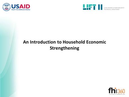 An Introduction to Household Economic Strengthening