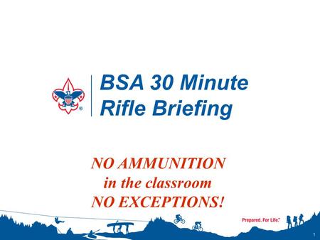 BSA 30 Minute Rifle Briefing