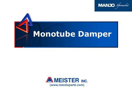 Mono Tube Damper Mono Tube Twin Tube Purpose Feature