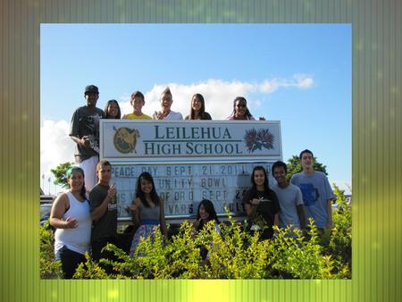 Good Afternoon Board of Education Members & Guests LEILEHUA HIGH SCHOOL PEER MEDIATION PROGRAM LEILEHUA HIGH SCHOOL PEER MEDIATION PROGRAM.