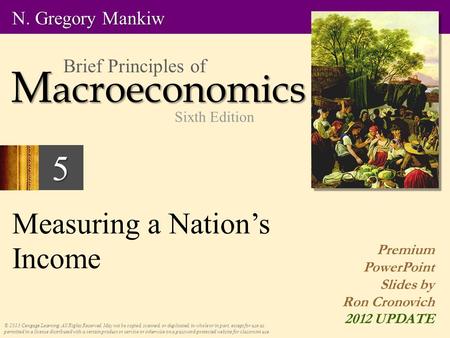 Measuring a Nation’s Income © 2013 Cengage Learning. All Rights Reserved. May not be copied, scanned, or duplicated, in whole or in part, except for use.