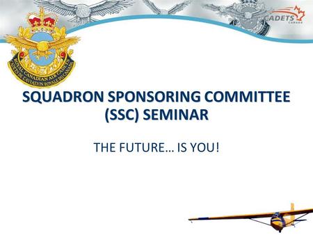 11 SQUADRON SPONSORING COMMITTEE (SSC) SEMINAR THE FUTURE… IS YOU!