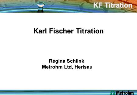 Karl Fischer Titration