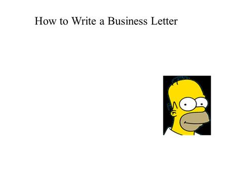 How to Write a Business Letter