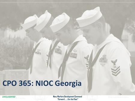 CPO 365: NIOC Georgia Combat iPad.