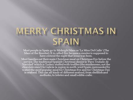 merry christmas in spain