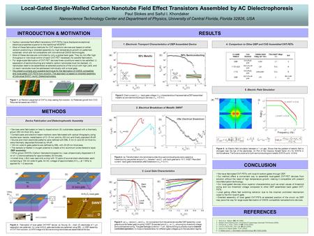 Carbon nanotube field effect transistors (CNT-FETs) have displayed exceptional electrical properties superior to the traditional MOSFET. Most of these.