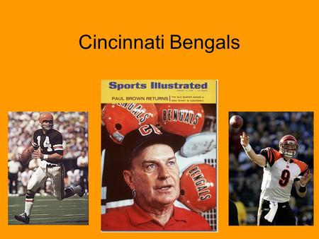 Cincinnati Bengals. “The Bengals” was the name of a professional football team in Cincinnati from 1937-1941 The team hopped around leagues as some folded.