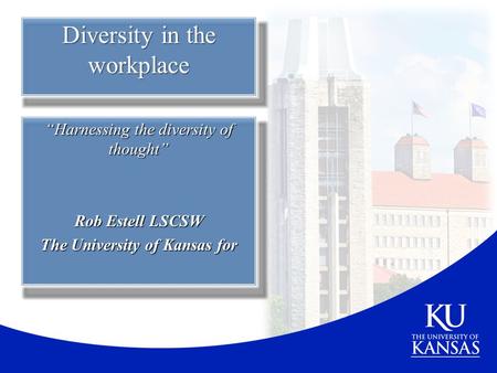 Diversity in the workplace