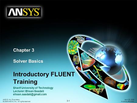 Introductory FLUENT Training