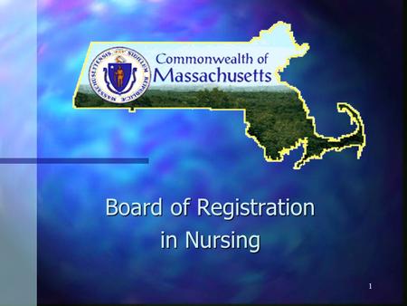 1 Board of Registration in Nursing. 2 Module 2: Standards for Conduct 244 CMR 9.00.