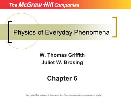 Physics of Everyday Phenomena