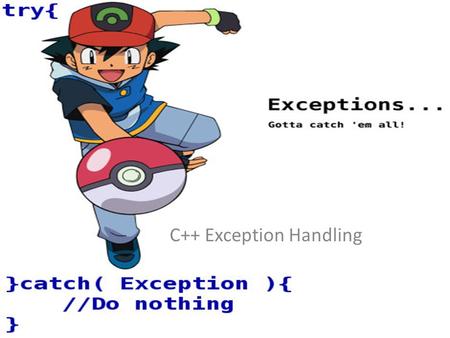 C++ Exception Handling