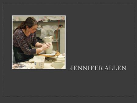 JENNIFER ALLEN. Contrasting color scheme Organic form Whimsical.