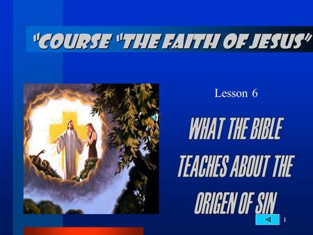 “COURSE “THE FAITH OF JESUS”