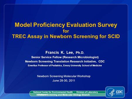 Francis  K.  Lee,  Ph.D. Senior Service Fellow (Research Microbiologist)