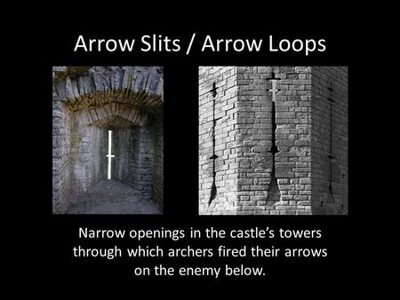 Arrow Slits / Arrow Loops