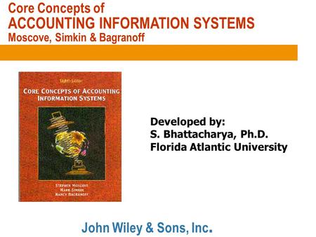 ACCOUNTING INFORMATION SYSTEMS