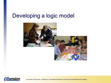 Developing a logic model